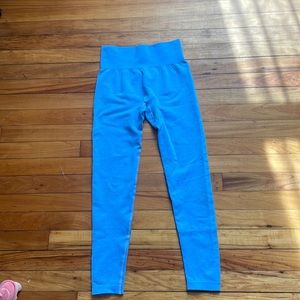blue workout leggings